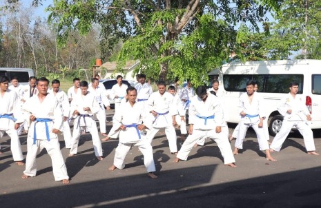 Polres Pesawaran Gelar Ujian Beladiri Polri untuk Personel UKP Periode 1 Januari 2026