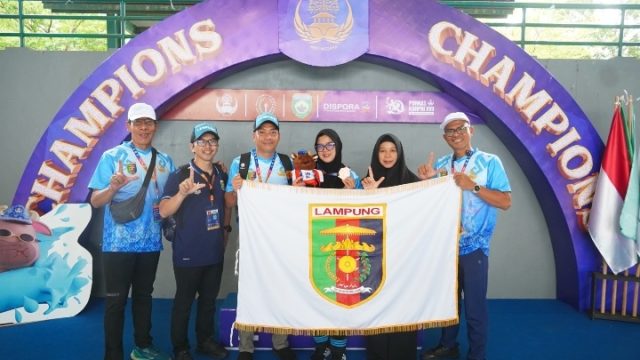 Pornas XVII, Cabor Renang Sumbang Medali Pertama Bagi Lampung