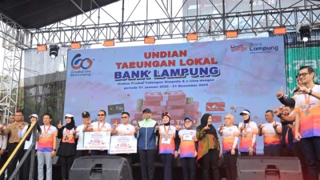 Kapolda Lampung Bersama Ribuan Peserta Meriahkan Bank Lampung Run 2026, Apresiasi Gerakan Hidup Sehat