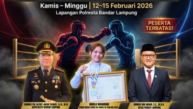Polresta Bandar Lampung dan Perbati Lampung Gelar Kejuaraan Tinju Championship 2026, Ajang Bergengsi bagi Petinju Muda