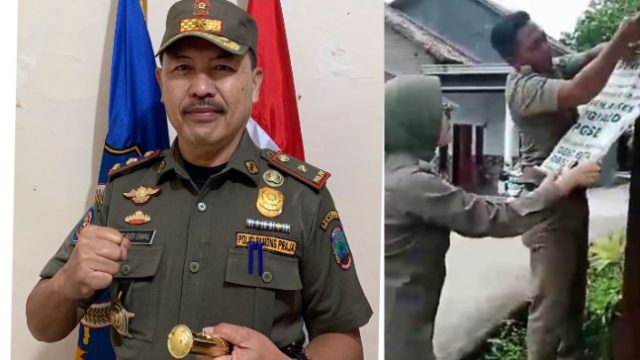 ‎Satpol PP Lamsel Gelar Penertiban Serentak, Targetkan Iklan dan Reklame Ilegal 