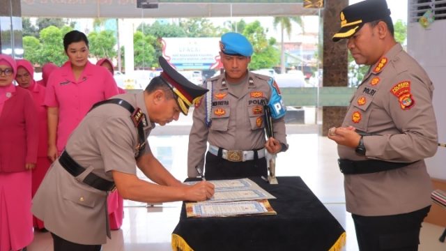 AKBP Yonirizal Khova Resmi Jabat Waka Polresta Bandar Lampung