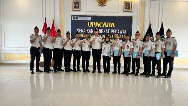 Mengukir Prestasi, Meneguhkan Integritas, Momentum Kenaikan Pangkat di Rutan Kelas I Bandar Lampung