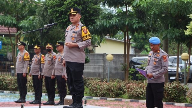 Pimpin Apel Pagi, Kapolres Pesawaran Beri Arahan Tegas: Dari Geopolitik Global Hingga Penguatan Disiplin Internal