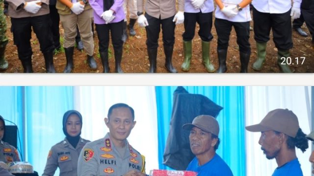 Kapolda Lampung Pimpin Penanaman Jagung Serentak Kuartal I di Pesawaran, Kapolri Beri Arahan Secara Daring 