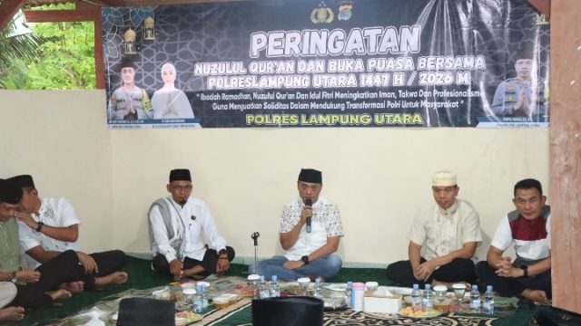 Polres Lampung Utara Gelar Nuzul Quran dan Buka Bersama