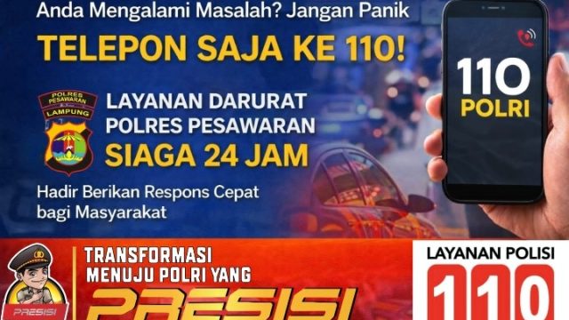 Layanan 110 Hadirkan Respon Cepat