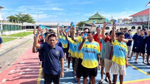 Tes Urine Bagi Pegawai dan Warga Binaan di Rutan Kelas I Bandar Lampung, Wujud Nyata Komitmen Bebas Narkoba