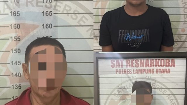 Polres Lampung Utara Ungkap Kasus Narkotika, Tiga Pria Diamankan di Abung Selatan