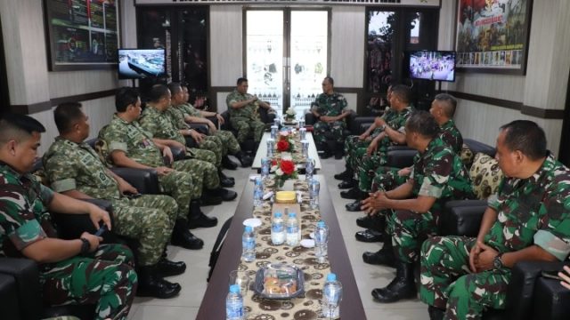 Kodim 0410/KBL Nerima Kunjungan Tim Survei Kajian Ketahanan Dan Kerawanan Daerah