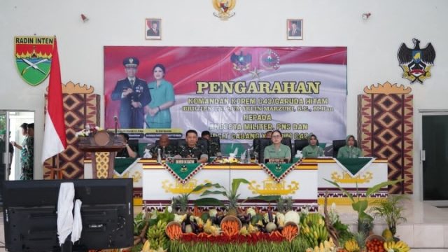 Hadapi Tantangan Global, Danrem 043/Gatam Tekankan Profesionalisme Prajurit Kodim 0424/Tanggamus