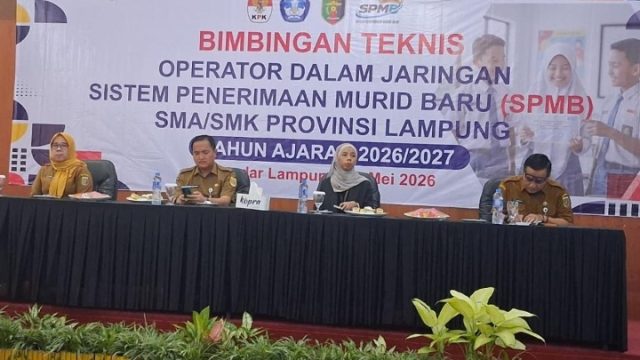 Disdikbud Lampung Gelar Bimtek Operator SPMB 2026/2027, Kadisdik Tekankan Sekolah Siapkan Helpdesk