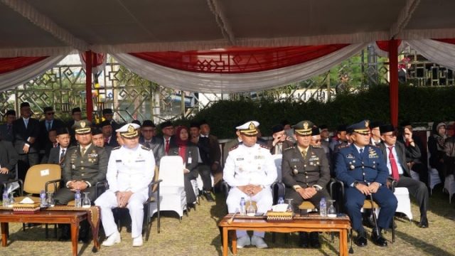 Kasrem 043/Gatam Hadiri Upacara Hari Lahir Pancasila 2026 di Lampung, Tegaskan Pancasila sebagai Fondasi Perdamaian Dunia