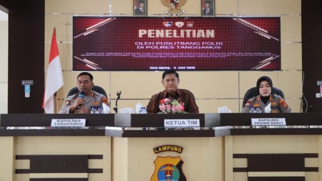Puslitbang Polri Gelar Penelitian di Polres Tanggamus, Bahas Pemberantasan Korupsi dan Program MBG