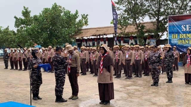 Lanal Lampung Tanamkan Jiwa Bahari dan Bela Negara Melalui Persami KKRI Gelombang V TW II Tahun 2026