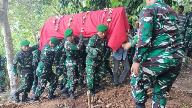 Kodim 0410/KBL Kembali Berduka, Seorang Prajurit  Yang Dinilai Dedikatif Berpulang Ke Rahmatulloh
