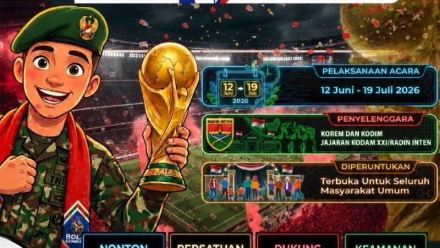 Kodam XXI/Radin Inten Gelar Nobar Kebangsaan Pildun 2026
