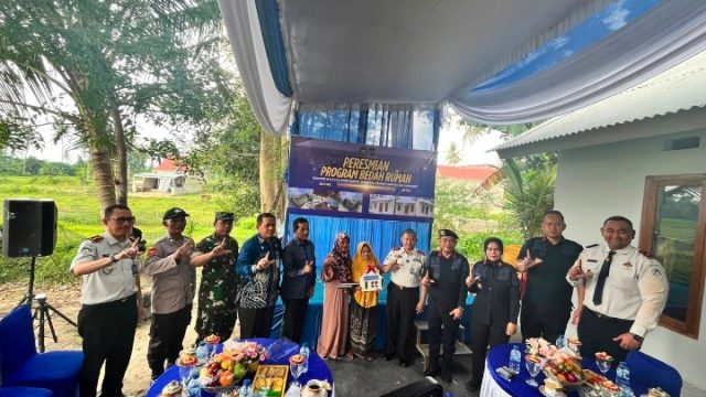 Karutan Bandar Lampung Hadiri Penyerahan Program Bedah Rumah Dan Bakti Sosial Ditjenpas Lampung