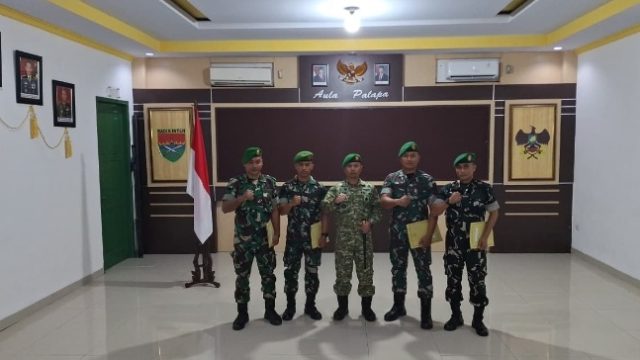 Kolonel Arm Roni Hermawan. S.H.M.M Pimpin Kegiatan Korp Raport Pindah Satuan Bagi 4 Personel