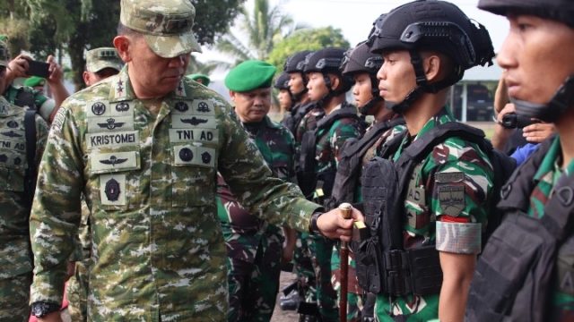 Sidak Kesiapan Prajurit di Kotabumi, Ini yang Ditekankan Pangdam XXI/RI
