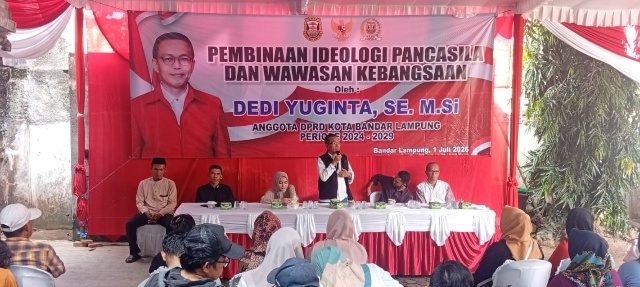 Dedi Yuginta Gelar Sosialisasi Pembinaan Ideologi Pancasila dan Wawasan Kebangsaan