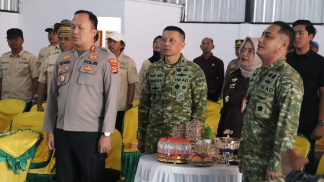 Danrem 043/Gatam Dampingi Pangdam XXI/RI Tinjau KDKMP Pulung Kencana