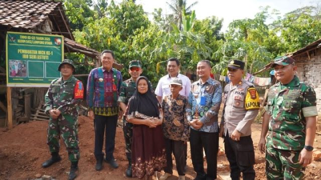 Danrem 043/Gatam Tinjau Langsung TMMD Ke-129 Kodim 0412/LU di Sungkai Utara