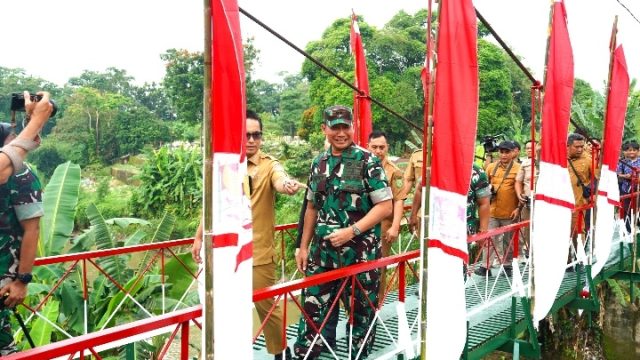Pangdam I/BB Resmikan Jembatan Perintis Garuda, Pulihkan Akses Vital Tiga Kecamatan di Kota Medan