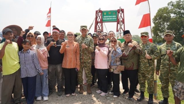 Danrem 043/Gatam Hadiri Launching 2.500 Jembatan Perintis Garuda dan 3.000 Titik Air Bersih