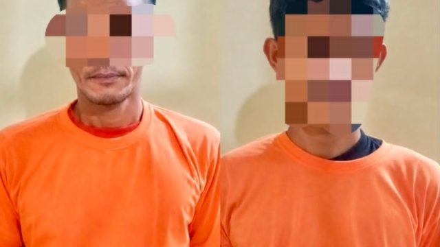 Dua Pelaku Pencurian Jambu Kristal di PT GGP Digelandang Petugas ke Polsek Terbanggi Besar