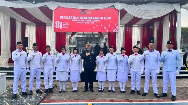 Semangat Kemerdekaan, Rutan Kelas I Bandar Lampung Gelar Upacara HUT ke-81 Republik Indonesia