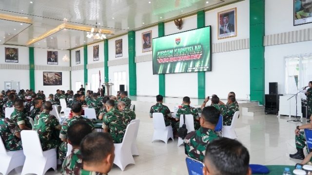 Kasrem 043/Gatam Hadiri Monitoring Tim Penyuluh Karhutla Kodam XXI/Radin Inten