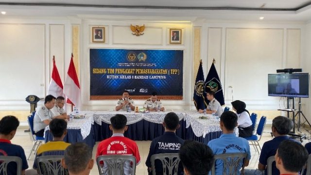 Rutan Kelas I Bandar Lampung Gelar Sidang TPP, Bahas 16 Usulan Program Integrasi Warga Binaan