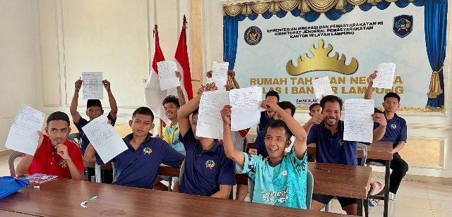 Tingkatkan Akses Pendidikan, Rutan Bandar Lampung Gelar Mid Semester Kejar Paket A, B, dan C via Zoom