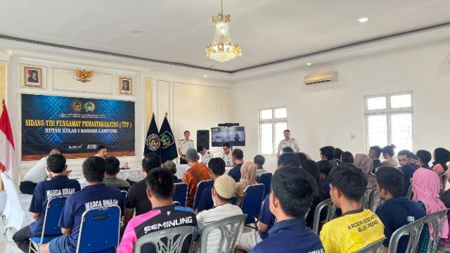27 Warga Binaan Bersiap Kembali ke Masyarakat, Rutan Bandar Lampung Gelar Sidang TPP