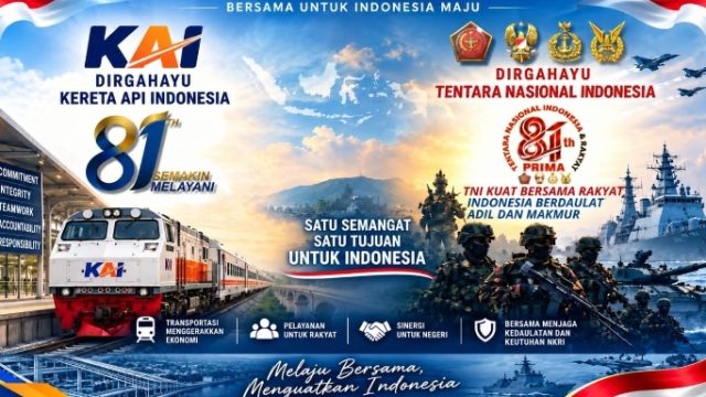 Half Marathon HUT KAI dan TNI Digelar di Tugu Adipura, Ajak Warga Lampung Satukan Langkah