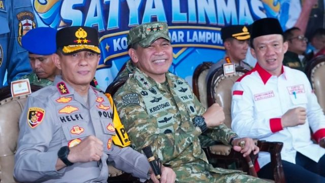Pangdam XXI/RI Kuatkan Sinergi Di Apel Akbar Kemah Bakti Satya Satlinmas