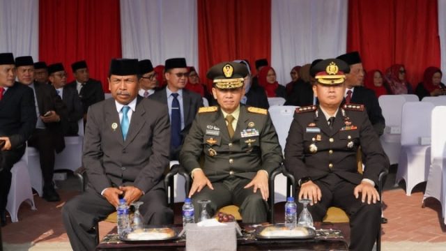 Semangat Pancasila Bergema di Lampung, Danrem Hadiri Upacara Provinsi, Kasrem Jadi Irup di Makorem