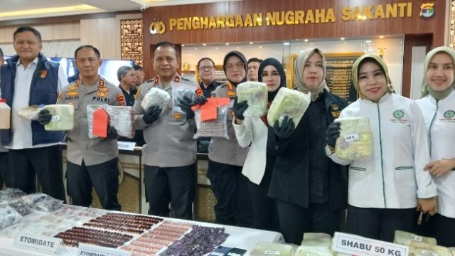 Narkoba Jaringan Internasional Dibongkar Polda Lampung