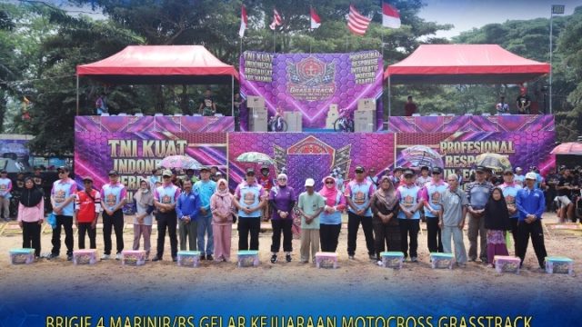 BRIGIF 4 MARINIR/BS Gelar Kejuaraan Motocros Grasstrak Panglima TNI CUP 2026 Dalan Rangka Memperingati HUT KE-81 TNI