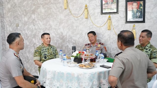 Danrem 043/Gatam dan Kapolda Lampung Perkuat Sinergi Untuk Jaga Kondusivitas Wilayah