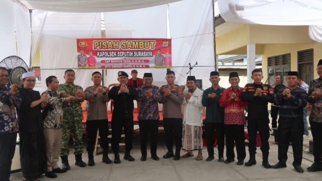 Danyon B Pelopor Kunjungi Pos Brimob Seputih Surabaya sekaligus Silaturahmi Dengan Tokoh Masyarakat. 