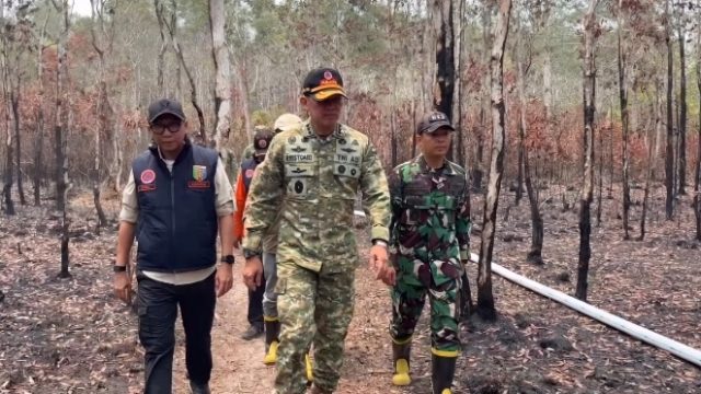 Kepala BNPB Cek Penanganan Karhutla Way Kambas