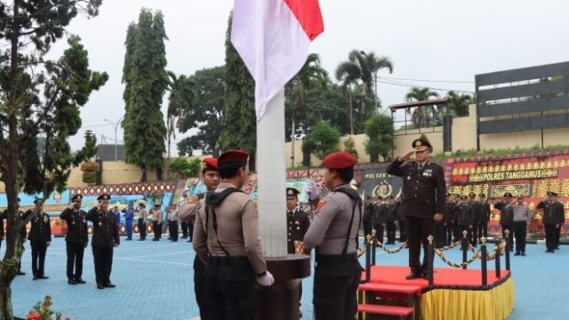 Upacara Hari Sumpah Pemuda ke-98, Kapolres Tanggamus Tekankan Pemuda Patriotik, Gigih dan Berempati